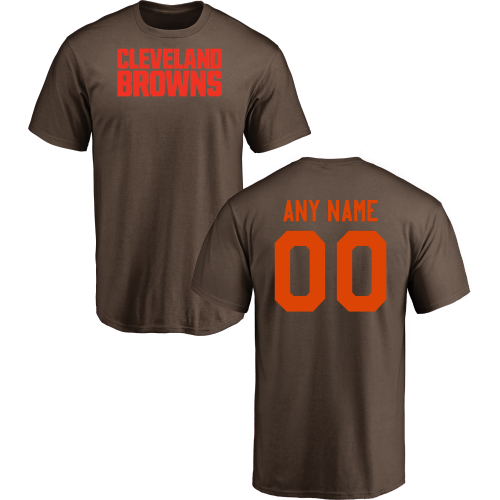 Men Cleveland Browns Design-Your-Own Short Sleeve Custom NFL T-Shirt